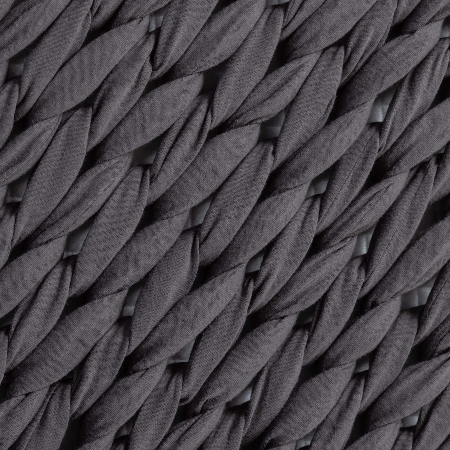 DB-BWB-Carousel-Dark-Grey-3 Braids on a dark grey Douglas Braided Weighted Blanket