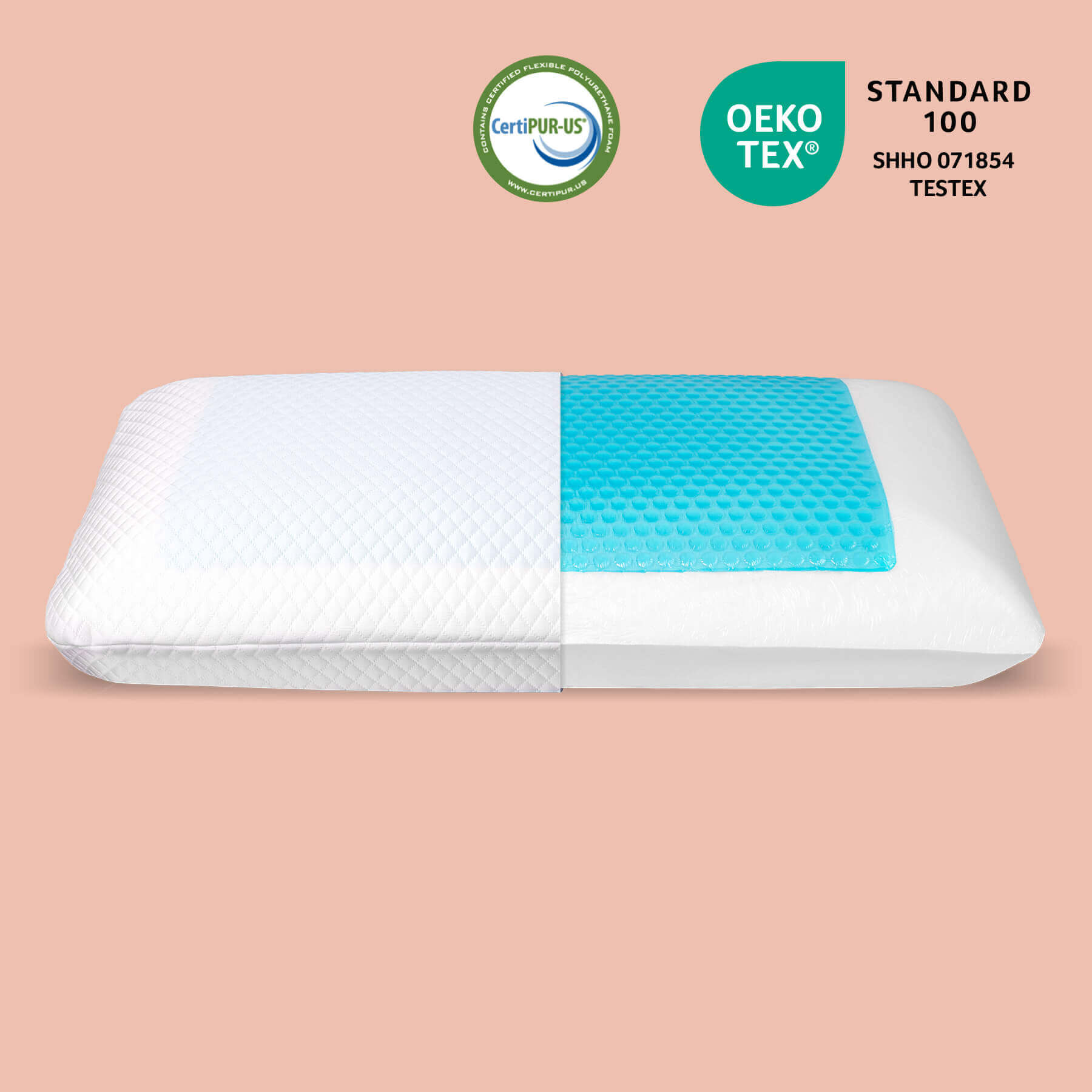 Cooling Gel Pillow: Triple-Action Cooling