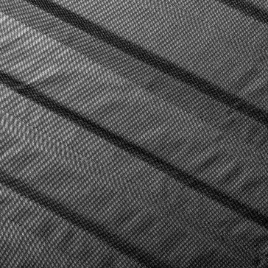 Closeup of the upholdered hardwood slats on Platform Bed