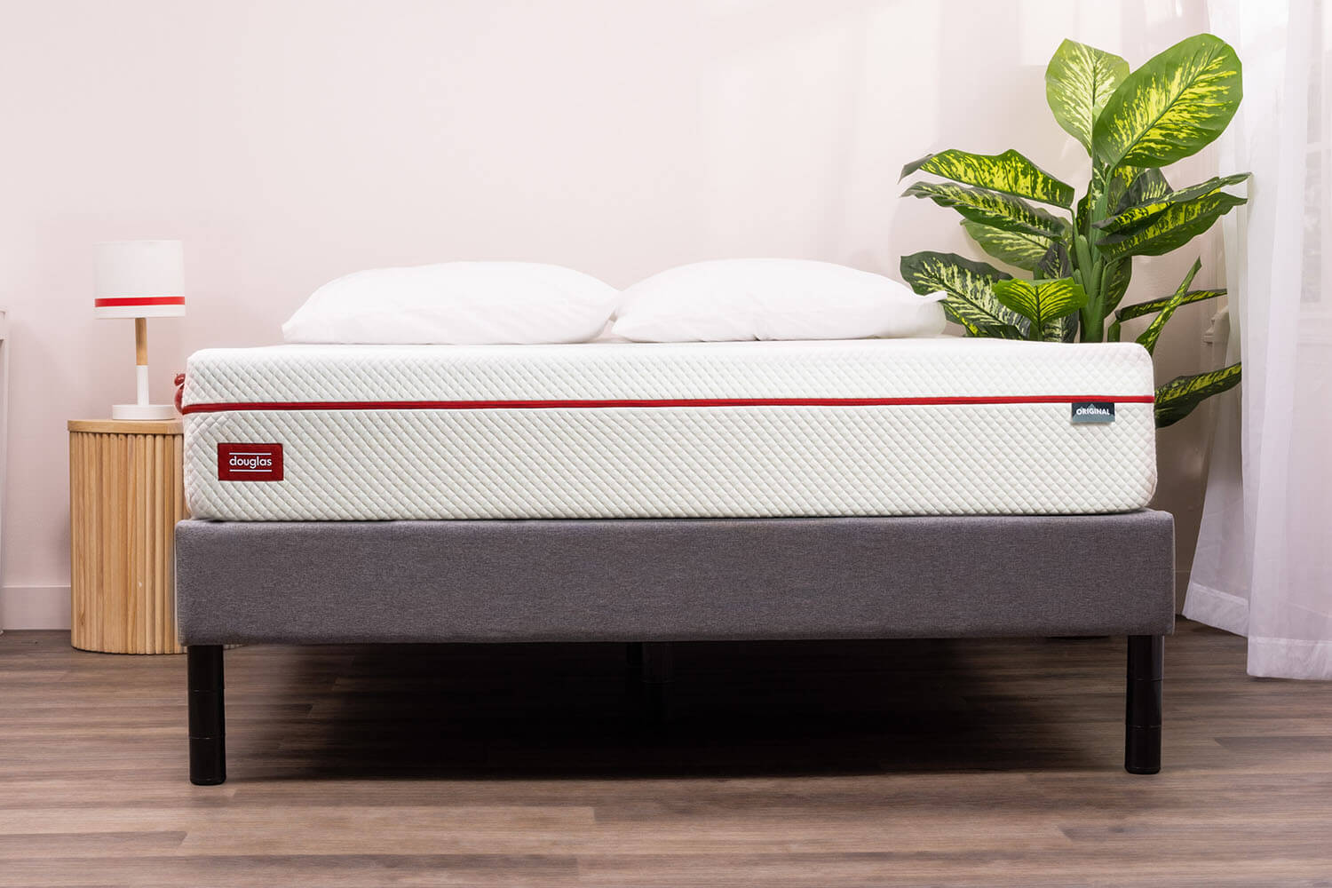 Douglas Original mattress on a Platform Bed