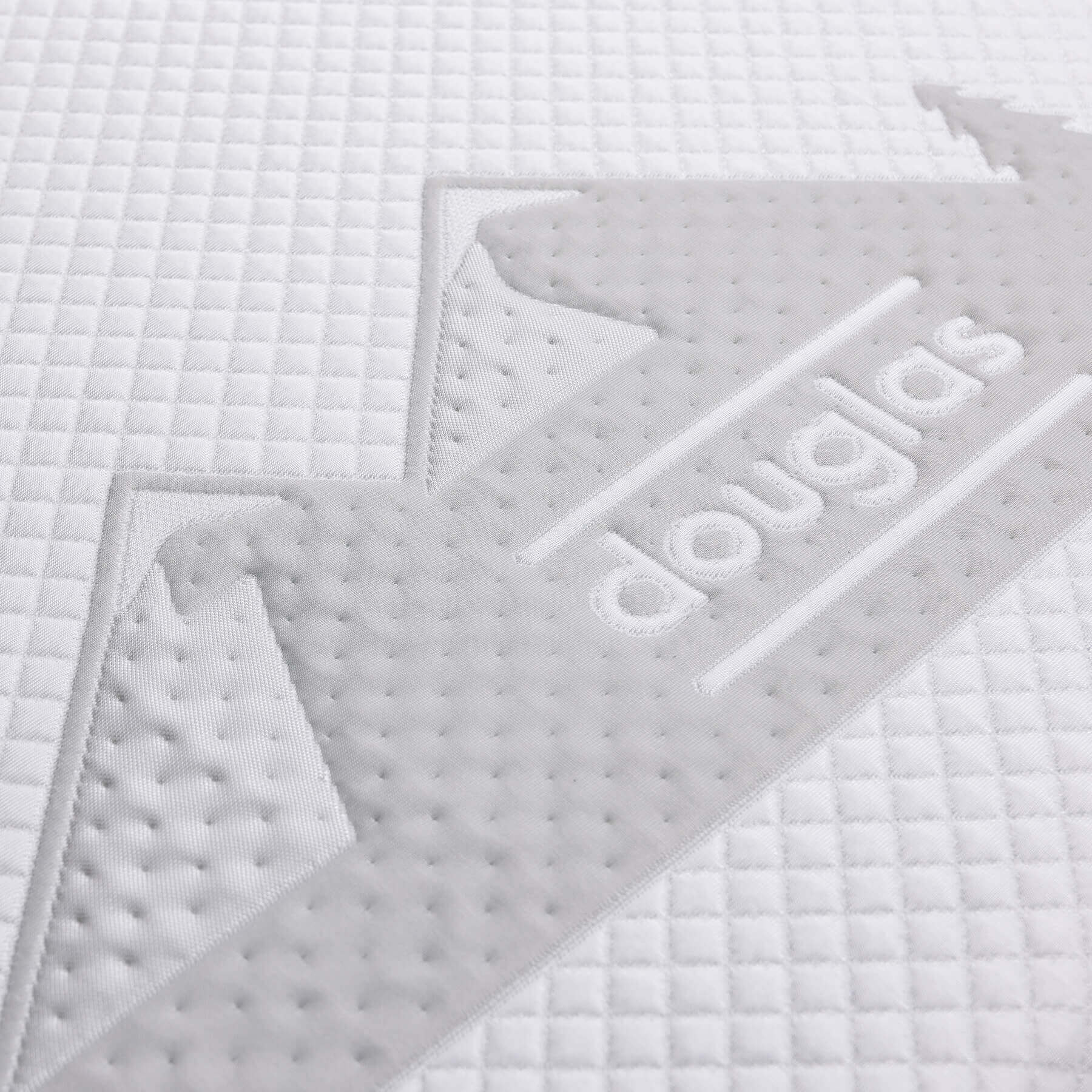 DB-Summit-mattress-cover-detail Close-up view of the Douglas Summit mattress cover