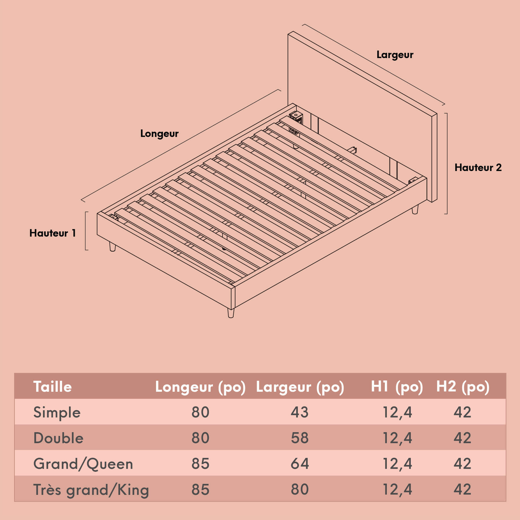 Base de lit rembourrée - Image 7